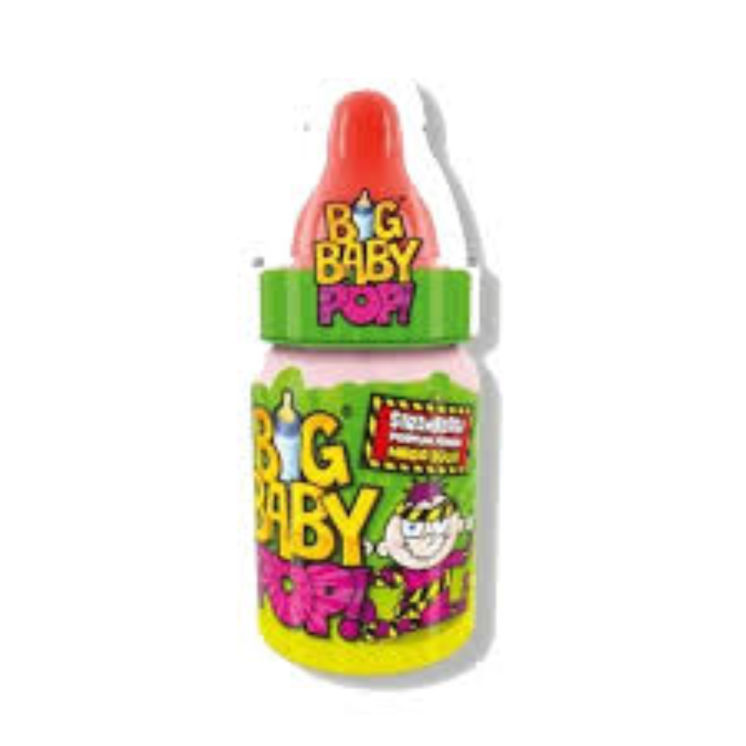 BIG BABY POP MEGA SOURSTRAWBERRY/B.CURRANT 32G